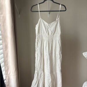 Sugarlips White Lace Midi Dress